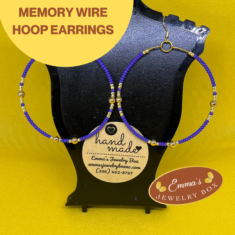 Memory Wire Hoop Earrings